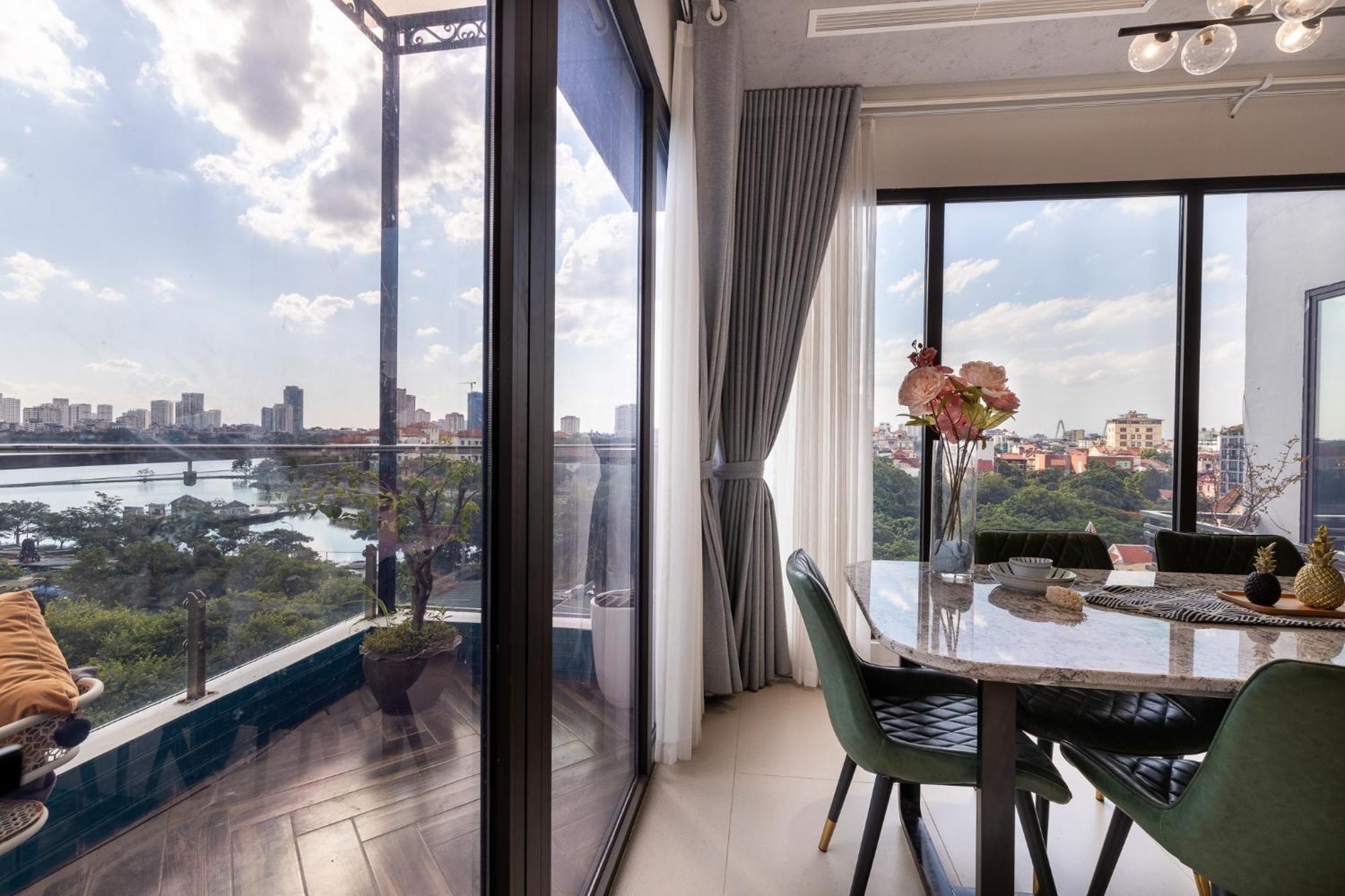M Apartment Lakeside - Cara Rustic Hanoi Esterno foto